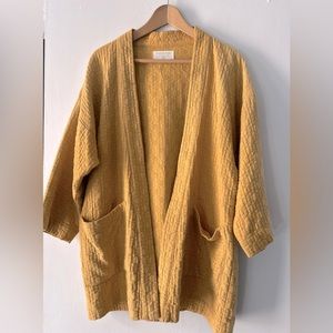 Curator Jules Cardigan, turmeric, size M